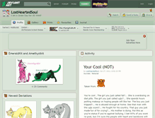 Tablet Screenshot of lostheartedsoul.deviantart.com