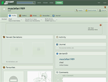 Tablet Screenshot of musclefan1989.deviantart.com