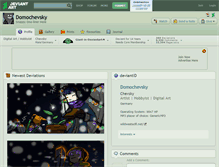 Tablet Screenshot of domochevsky.deviantart.com
