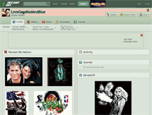 Tablet Screenshot of lovegagaredandblue.deviantart.com