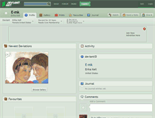 Tablet Screenshot of e-mk.deviantart.com