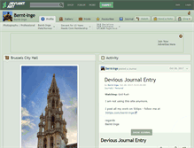 Tablet Screenshot of bernt-inge.deviantart.com