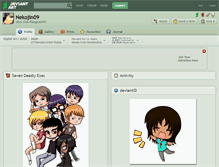 Tablet Screenshot of nekojin09.deviantart.com
