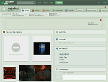 Tablet Screenshot of majorbud.deviantart.com
