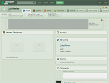 Tablet Screenshot of lulaverier.deviantart.com