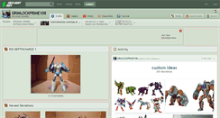 Desktop Screenshot of grimlockprime108.deviantart.com