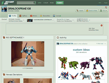 Tablet Screenshot of grimlockprime108.deviantart.com