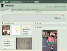 Tablet Screenshot of drpepperlove.deviantart.com