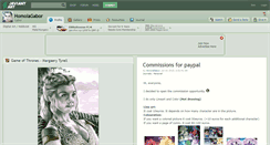 Desktop Screenshot of homolagabor.deviantart.com