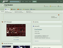 Tablet Screenshot of evantandem.deviantart.com