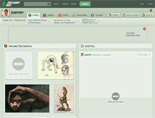 Tablet Screenshot of juansev.deviantart.com