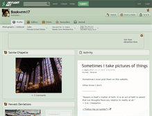 Tablet Screenshot of bookwrm17.deviantart.com