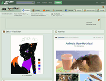 Tablet Screenshot of kyruhikari.deviantart.com
