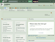 Tablet Screenshot of localmime.deviantart.com