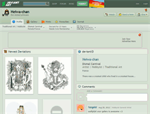 Tablet Screenshot of heiwa-chan.deviantart.com