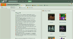 Desktop Screenshot of charactersasanimals.deviantart.com