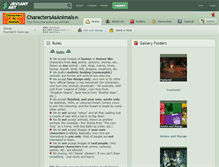 Tablet Screenshot of charactersasanimals.deviantart.com