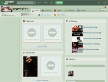 Tablet Screenshot of gagged-girls.deviantart.com