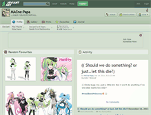 Tablet Screenshot of macne-papa.deviantart.com