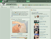 Tablet Screenshot of ladygagafanclub.deviantart.com