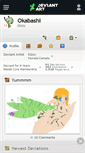 Mobile Screenshot of okabashi.deviantart.com