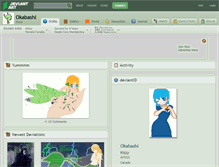 Tablet Screenshot of okabashi.deviantart.com