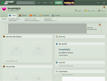 Tablet Screenshot of lovepinkplz.deviantart.com