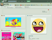 Tablet Screenshot of derf1990.deviantart.com