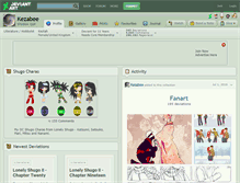 Tablet Screenshot of kezabee.deviantart.com