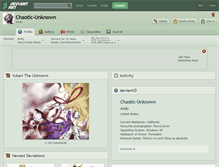 Tablet Screenshot of chaotic-unknown.deviantart.com