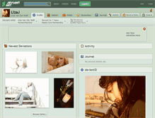 Tablet Screenshot of lizaj.deviantart.com