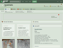 Tablet Screenshot of kazukichains.deviantart.com