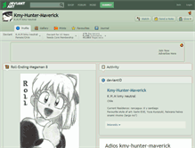Tablet Screenshot of kmy-hunter-maverick.deviantart.com