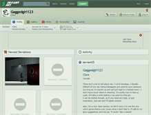 Tablet Screenshot of gaggedgirl123.deviantart.com