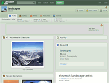Tablet Screenshot of landscapes.deviantart.com