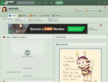 Tablet Screenshot of ladymalk.deviantart.com