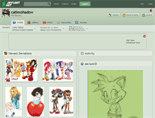 Tablet Screenshot of catiexshadow.deviantart.com