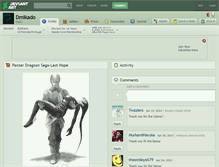 Tablet Screenshot of dmikado.deviantart.com