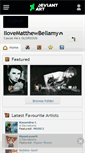 Mobile Screenshot of ilovematthewbellamy.deviantart.com