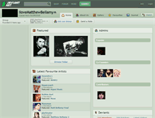 Tablet Screenshot of ilovematthewbellamy.deviantart.com