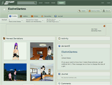 Tablet Screenshot of elusivegiantess.deviantart.com