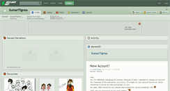 Desktop Screenshot of kumaritigress.deviantart.com
