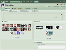 Tablet Screenshot of cyberxkitten.deviantart.com
