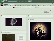 Tablet Screenshot of kooohla.deviantart.com
