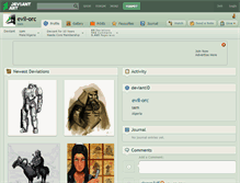 Tablet Screenshot of evil-orc.deviantart.com