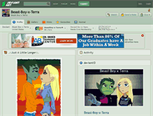 Tablet Screenshot of beast-boy-x-terra.deviantart.com