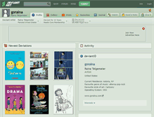 Tablet Screenshot of goraina.deviantart.com