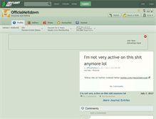 Tablet Screenshot of officialmeltdown.deviantart.com