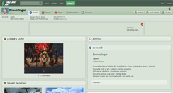 Desktop Screenshot of brownfinger.deviantart.com