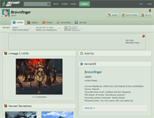 Tablet Screenshot of brownfinger.deviantart.com